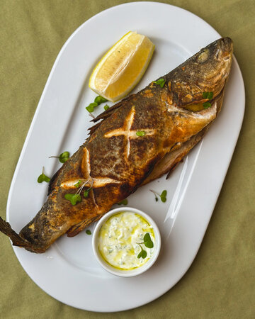 Сибас запечённый