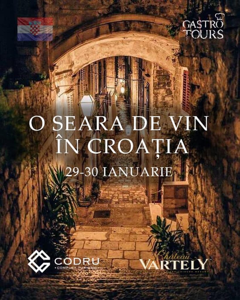 Seară de vin în Croația